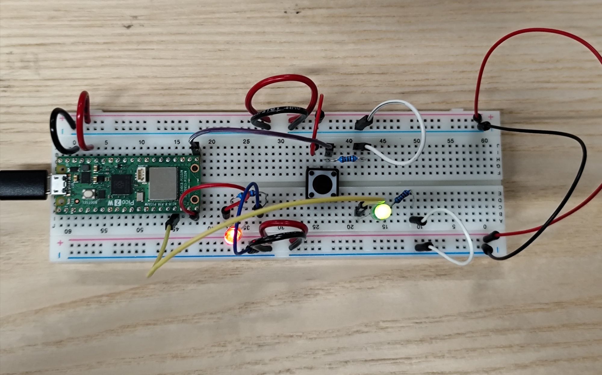 Pictures of my circuit with two light